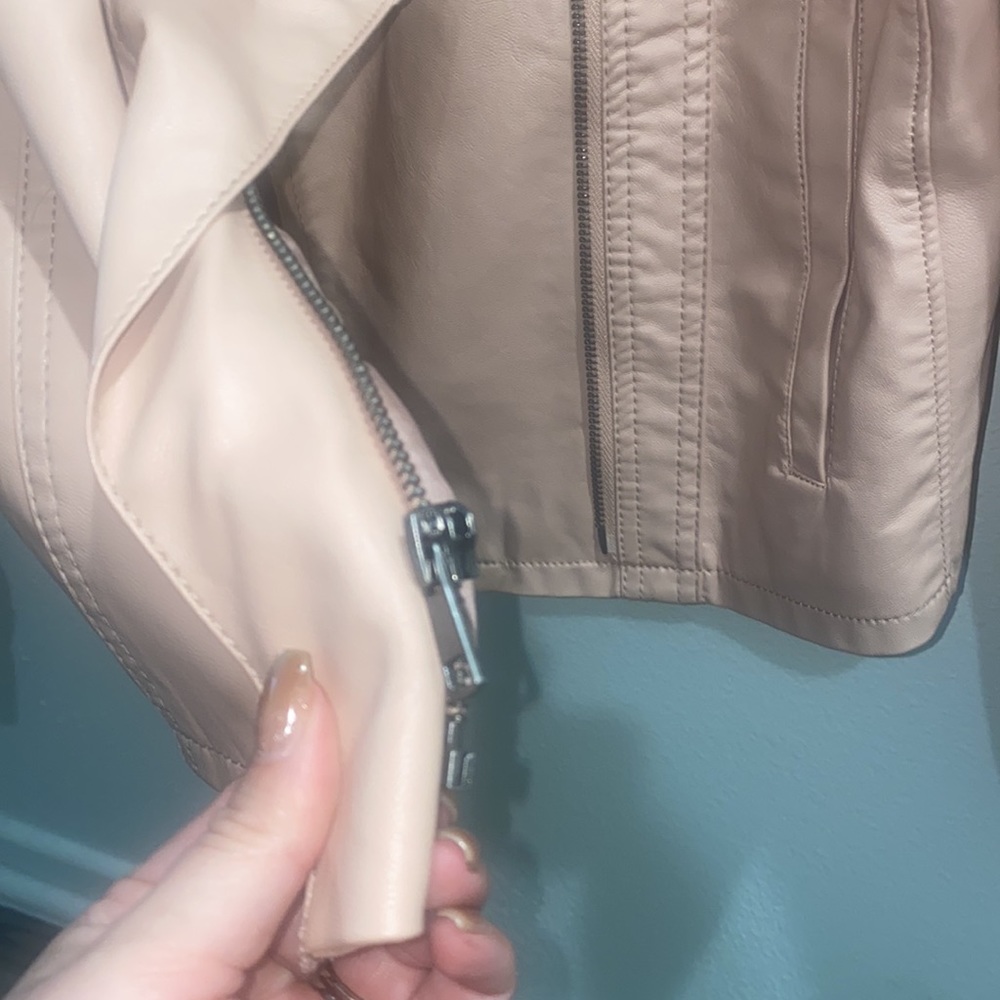 A New Day Asymmetrical Blush Zip Moro Jacket - Picture 6 of 6